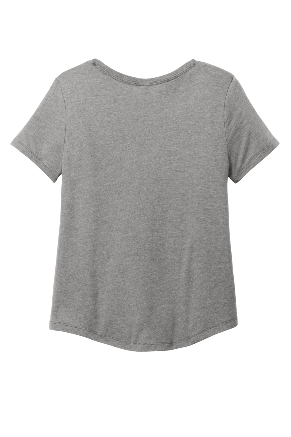 Allmade AL2015 Womens Short Sleeve Scoop Neck T Shirt Aluminum Grey Flat Back