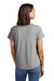 Allmade AL2015 Womens Short Sleeve Scoop Neck T Shirt Aluminum Grey Model Back