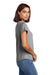 Allmade AL2015 Womens Short Sleeve Scoop Neck T Shirt Aluminum Grey Model Side