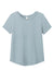 Allmade AL2015 Womens Short Sleeve Scoop Neck T Shirt I Like You Blue Flat Front