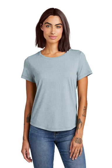 Allmade AL2015 Womens Short Sleeve Scoop Neck T Shirt I Like You Blue Model Front