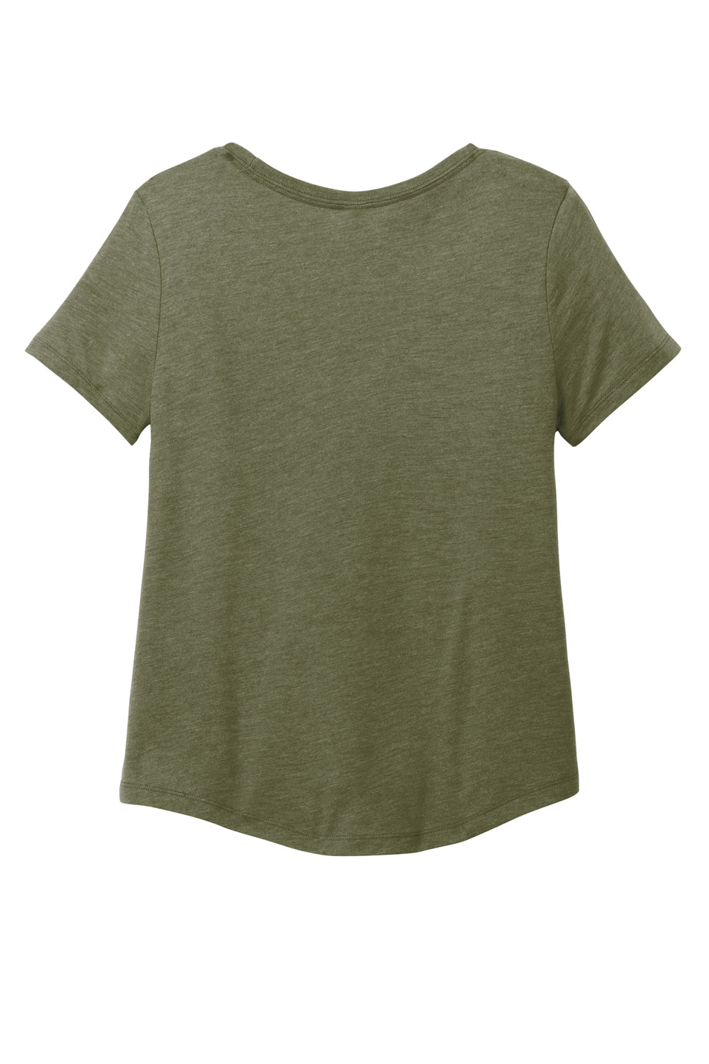 Allmade AL2015 Womens Short Sleeve Scoop Neck T Shirt Olive You Green Flat Back