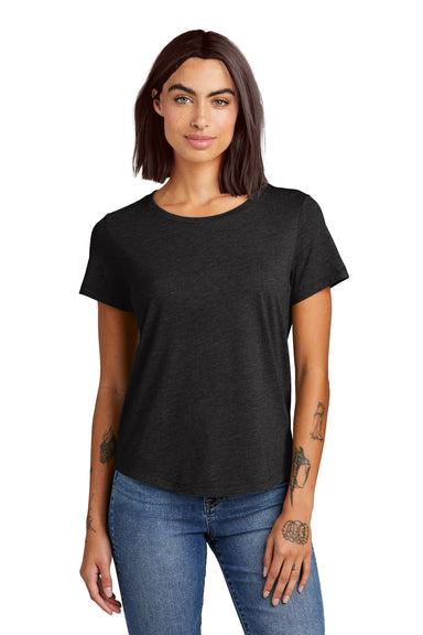 Allmade AL2015 Womens Short Sleeve Scoop Neck T Shirt Space Black Model Front
