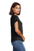 Allmade AL2015 Womens Short Sleeve Scoop Neck T Shirt Space Black Model Side