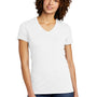 Allmade Womens Short Sleeve V-Neck T-Shirt - Fairly White