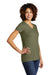 Allmade AL2018 Womens Short Sleeve V-Neck T-Shirt Olive You Green Model 3Q
