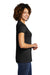 Allmade AL2018 Womens Short Sleeve V-Neck T-Shirt Space Black Model Side