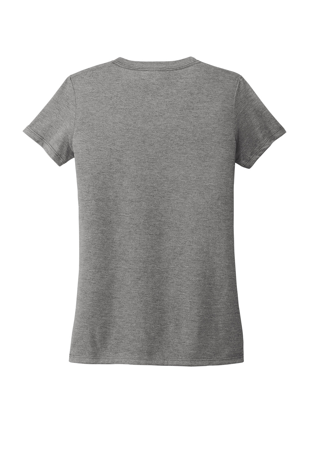 Allmade AL2018 Womens Short Sleeve V-Neck T-Shirt Aluminum Grey Flat Back
