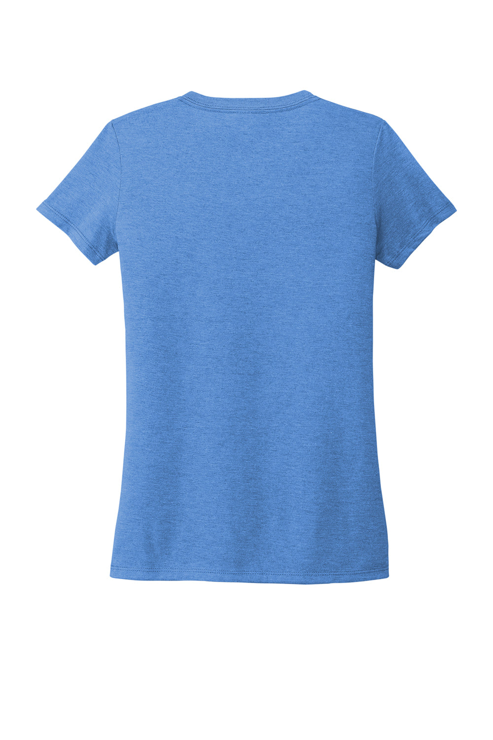 Allmade AL2018 Womens Short Sleeve V-Neck T-Shirt Azure Blue Flat Back