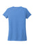 Allmade AL2018 Womens Short Sleeve V-Neck T-Shirt Azure Blue Flat Back