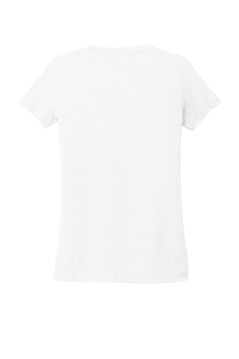Allmade AL2018 Womens Short Sleeve V-Neck T-Shirt Bright White Flat Back