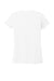 Allmade AL2018 Womens Short Sleeve V-Neck T-Shirt Bright White Flat Back