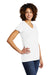 Allmade AL2018 Womens Short Sleeve V-Neck T-Shirt Bright White Model 3Q