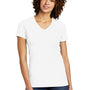 Allmade Womens Short Sleeve V-Neck T-Shirt - Bright White