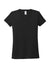 Allmade AL2018 Womens Short Sleeve V-Neck T-Shirt Deep Black Flat Front