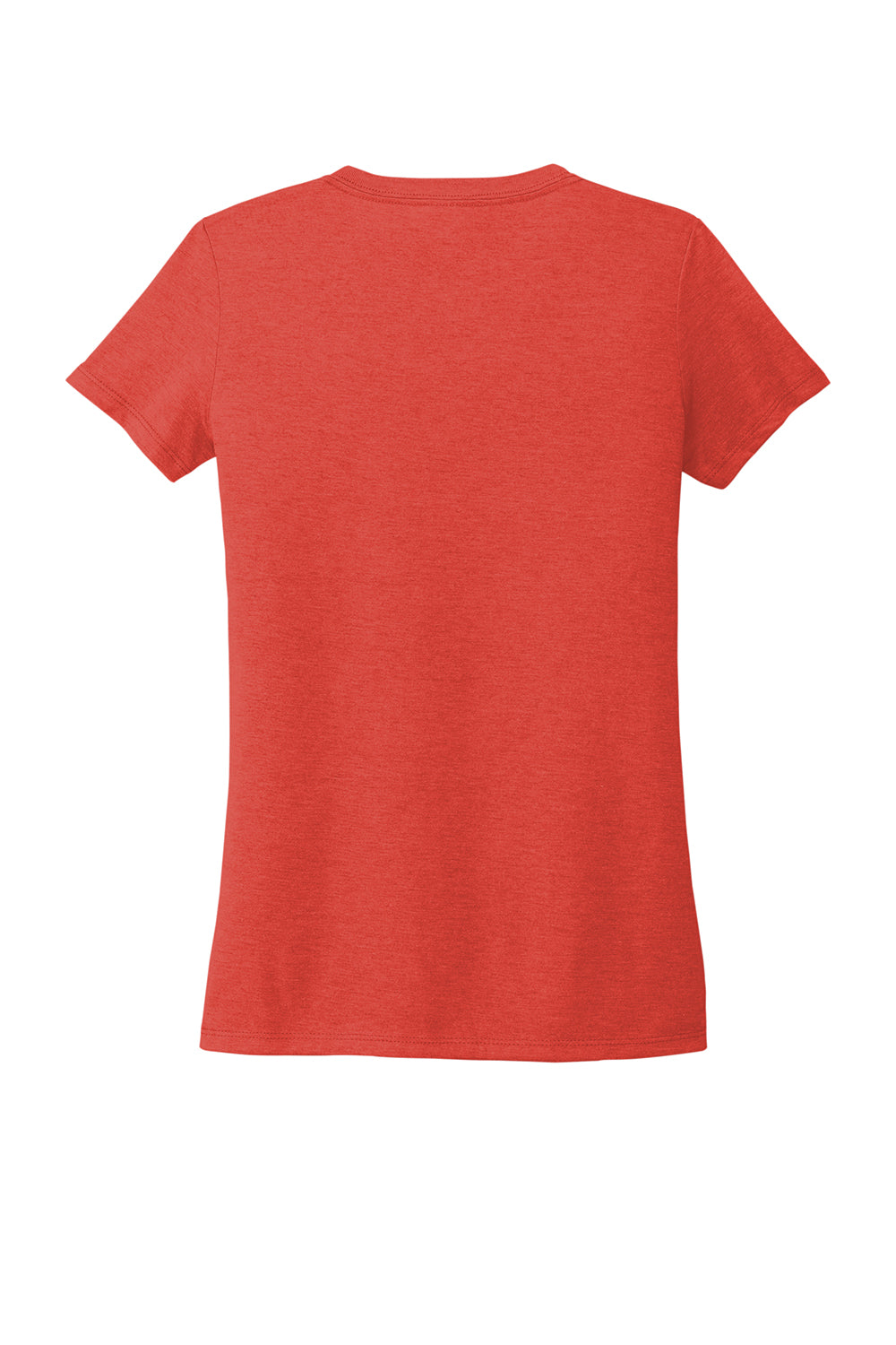 Allmade AL2018 Womens Short Sleeve V-Neck T-Shirt Desert Sun Red Flat Back