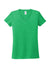 Allmade AL2018 Womens Short Sleeve V-Neck T-Shirt Enviro Green Flat Front