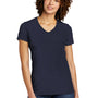 Allmade Womens Short Sleeve V-Neck T-Shirt - Night Sky Navy Blue
