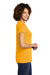 Allmade AL2018 Womens Short Sleeve V-Neck T-Shirt Orange You Fancy Model Side