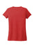 Allmade AL2018 Womens Short Sleeve V-Neck T-Shirt Rise Up Red Flat Back
