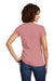Allmade AL2018 Womens Short Sleeve V-Neck T-Shirt Vintage Rose Pink Model Back