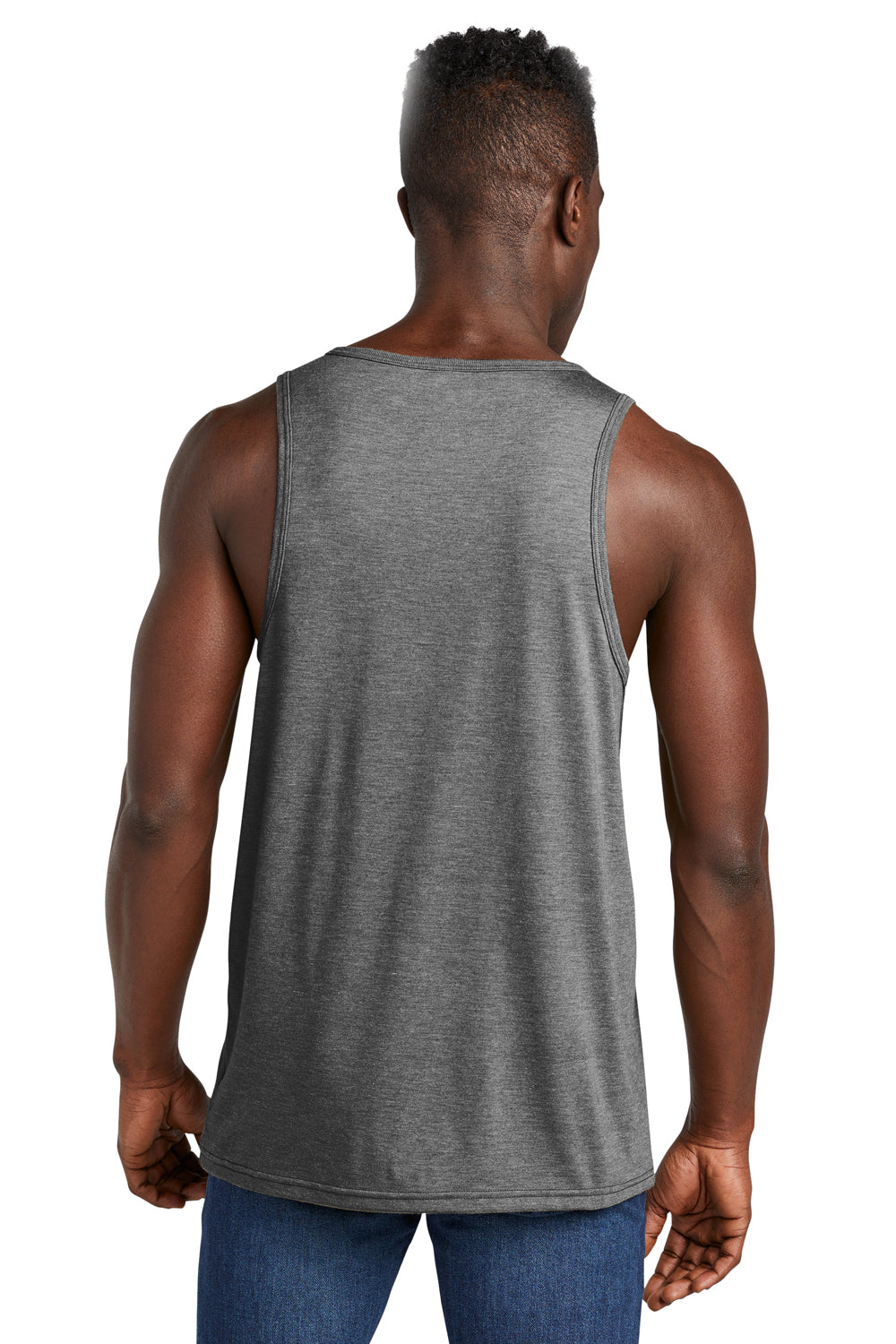 Allmade AL2019 Mens Tank Top Aluminum Grey Model Back