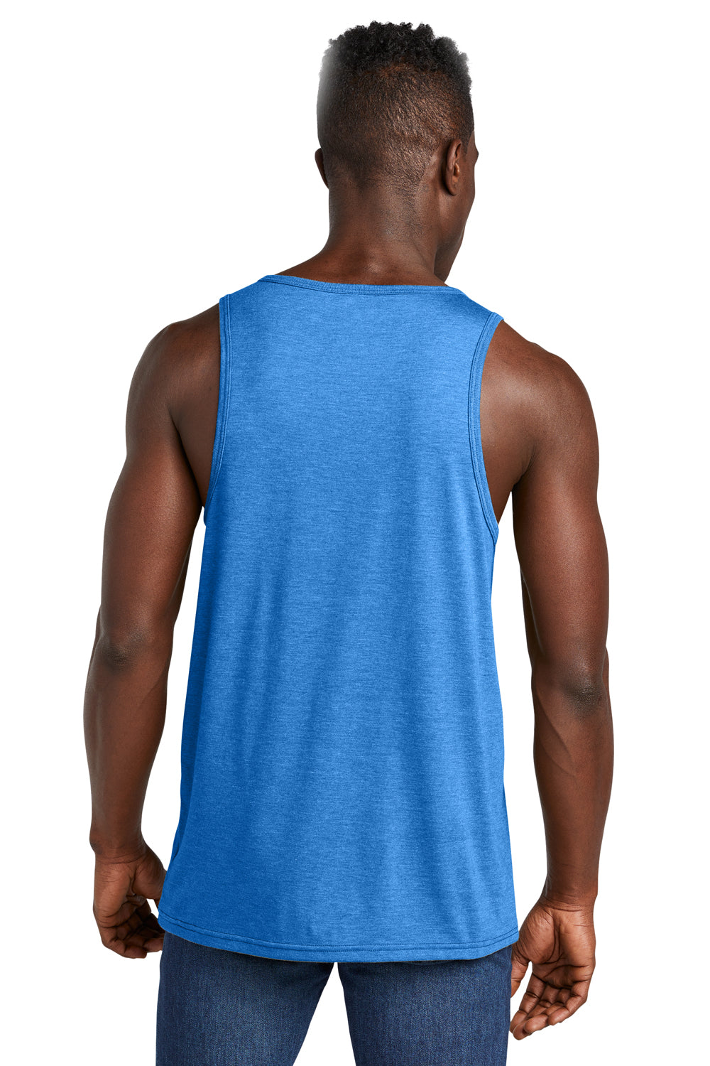 Allmade AL2019 Mens Tank Top Azure Blue Model Back