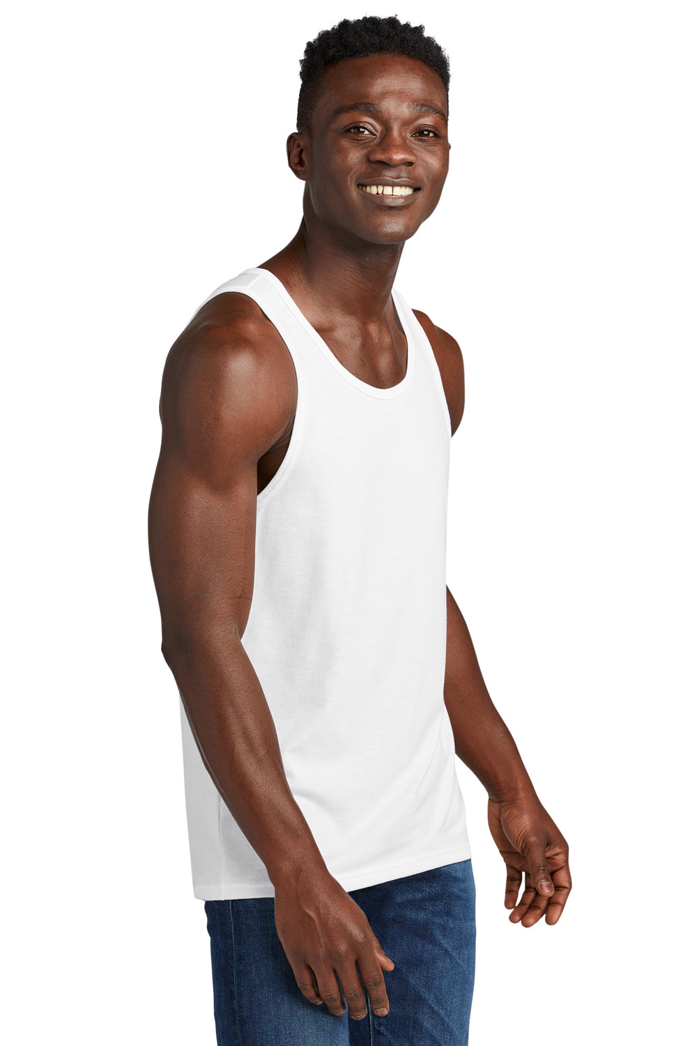 Allmade AL2019 Mens Tank Top Bright White Model 3Q