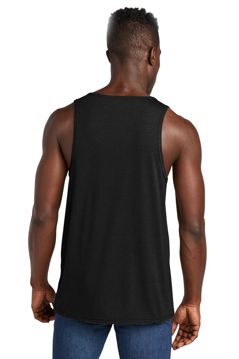 Allmade AL2019 Mens Tank Top Deep Black Model Back