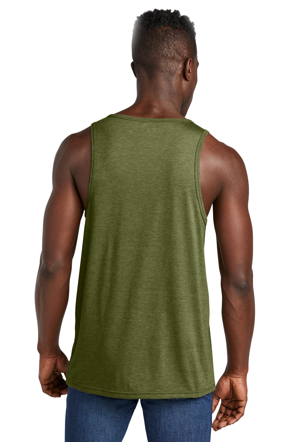 Allmade AL2019 Mens Tank Top Olive You Green Model Back