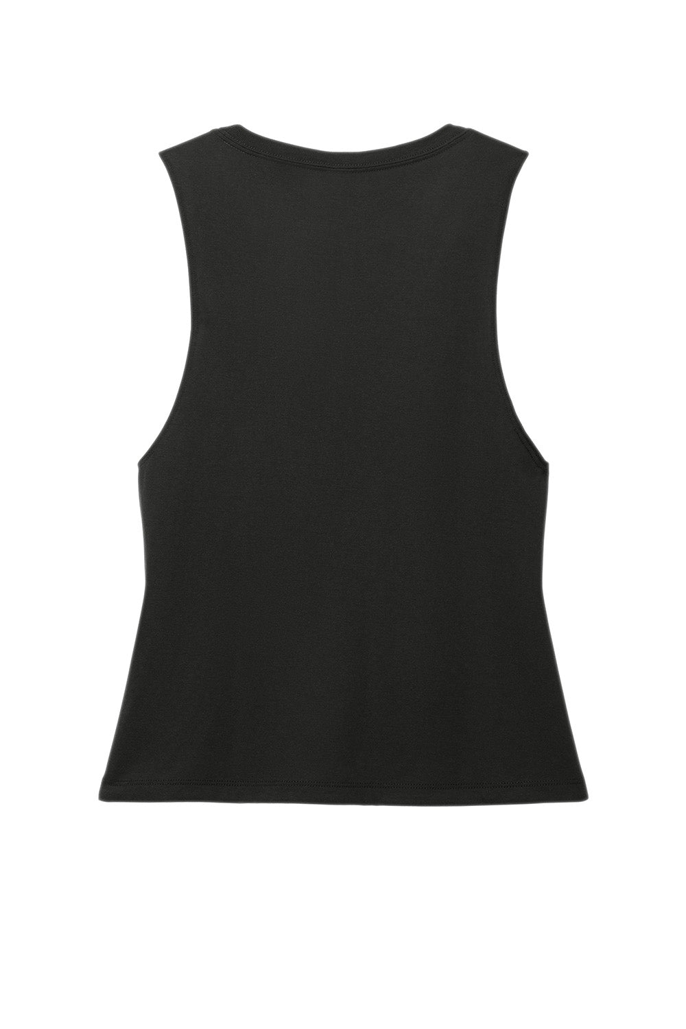 Allmade AL2020 Womens Muscle Tank Top Deep Black Flat Back