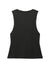Allmade AL2020 Womens Muscle Tank Top Deep Black Flat Back