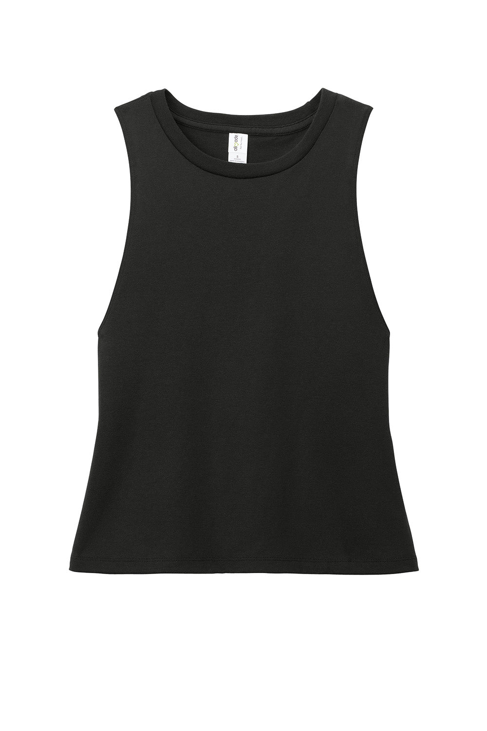 Allmade AL2020 Womens Muscle Tank Top Deep Black Flat Front
