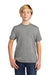 Allmade AL207 Youth Short Sleeve Crewneck T-Shirt Aluminum Grey Model Front
