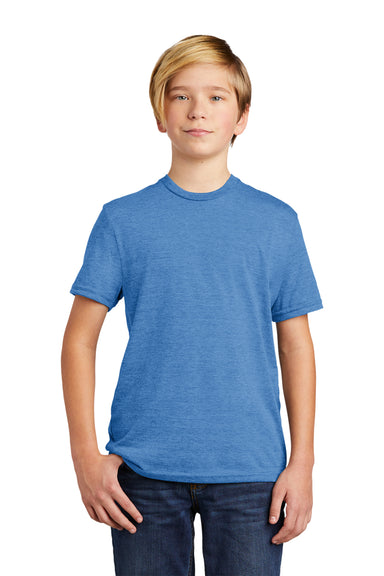 Allmade AL207 Youth Short Sleeve Crewneck T-Shirt Azure Blue Model Front