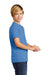 Allmade AL207 Youth Short Sleeve Crewneck T-Shirt Azure Blue Model Side
