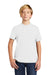 Allmade AL207 Youth Short Sleeve Crewneck T-Shirt Bright White Model Front