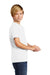 Allmade AL207 Youth Short Sleeve Crewneck T-Shirt Bright White Model Side