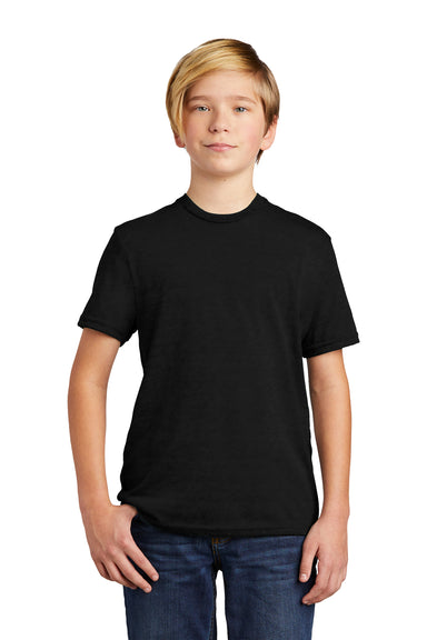 Allmade AL207 Youth Short Sleeve Crewneck T-Shirt Deep Black Model Front