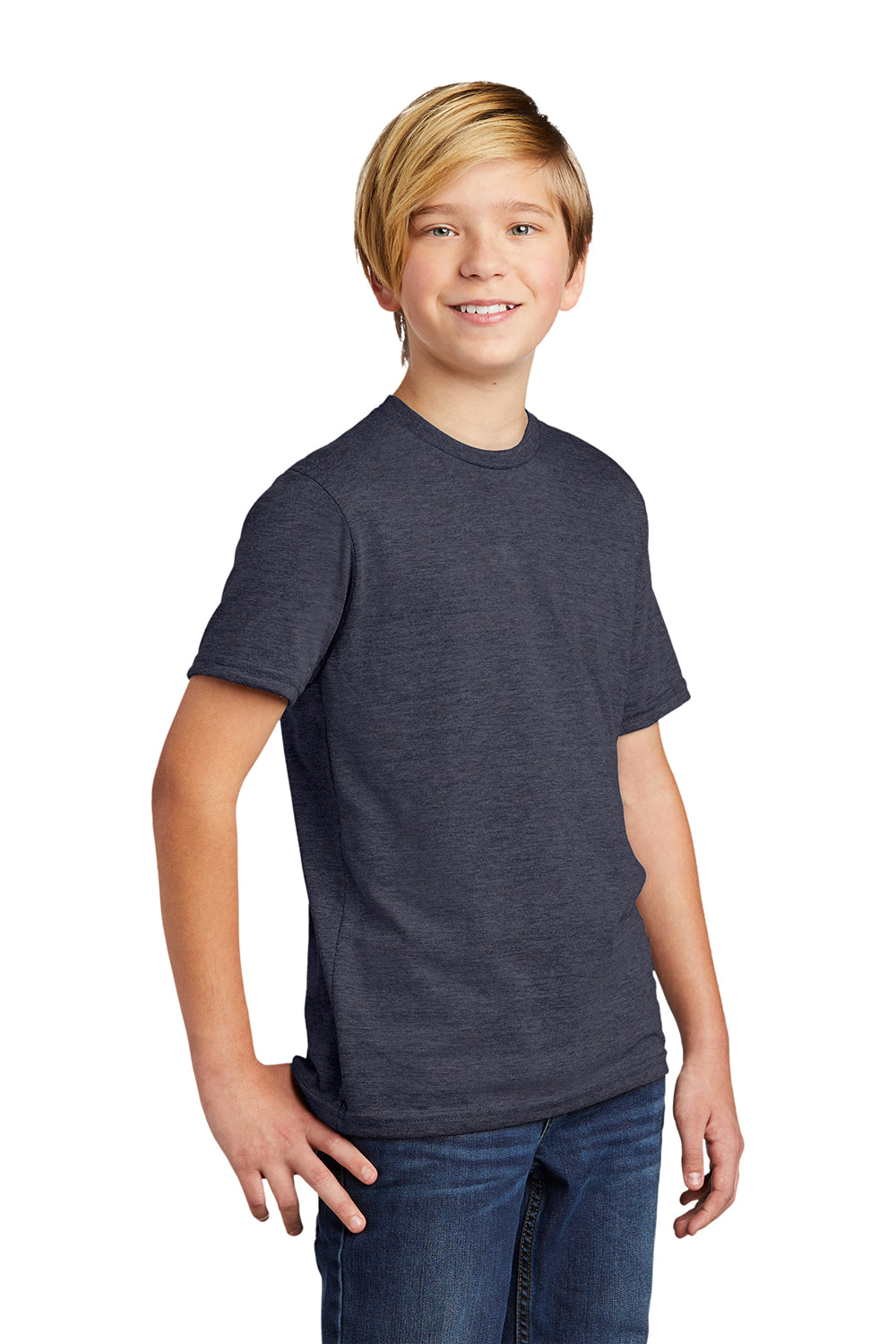 Allmade AL207 Youth Short Sleeve Crewneck T-Shirt Rebel Blue Model 3Q