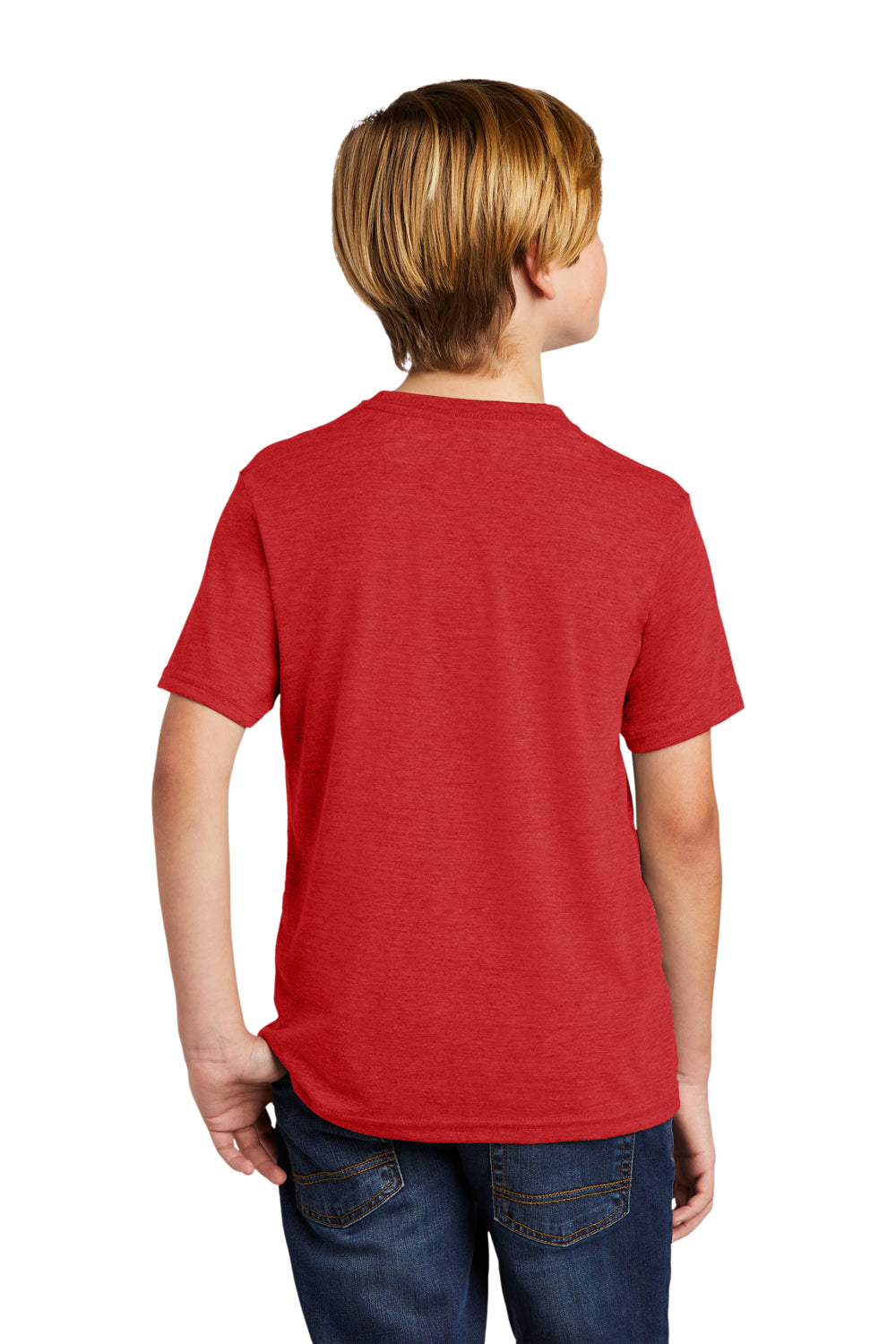 Allmade AL207 Youth Short Sleeve Crewneck T-Shirt Rise Up Red Model Back