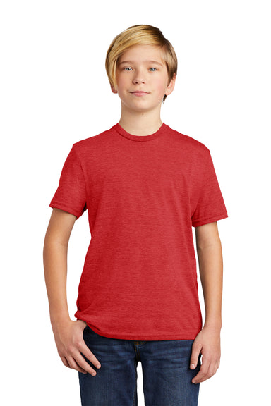 Allmade AL207 Youth Short Sleeve Crewneck T-Shirt Rise Up Red Model Front