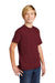 Allmade AL207 Youth Short Sleeve Crewneck T-Shirt Vino Red Model 3Q