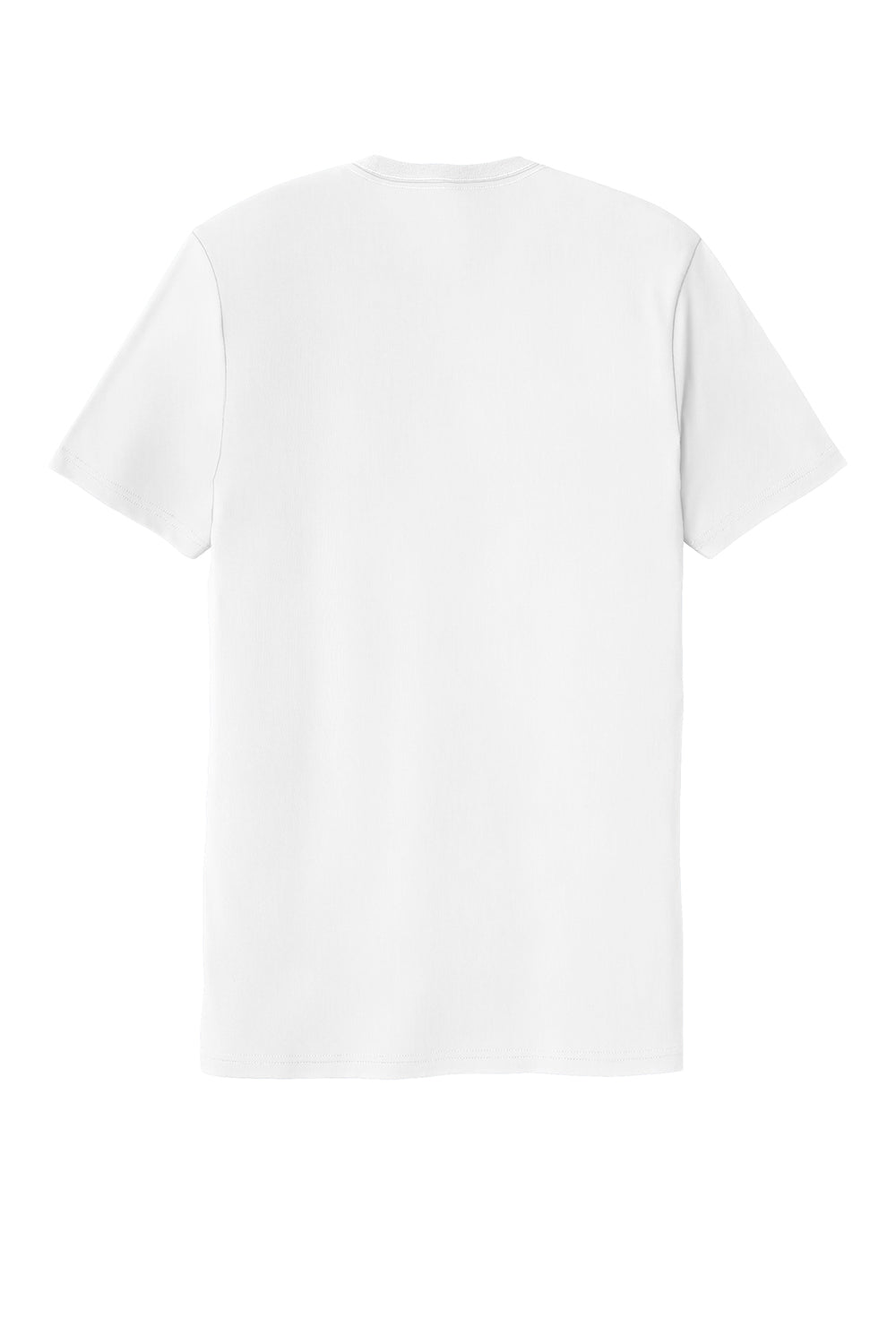 Allmade AL2100 Mens Organic Short Sleeve Crewneck T-Shirt Bright White Flat Back