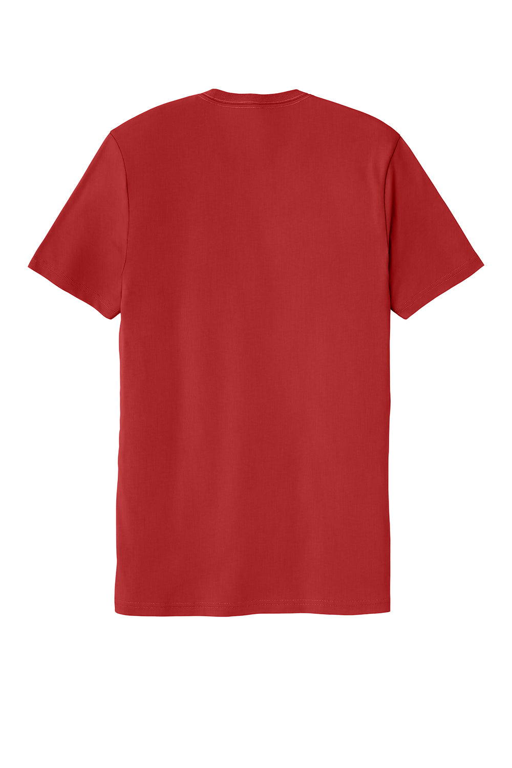Allmade AL2100 Mens Organic Short Sleeve Crewneck T-Shirt Revolution Red Flat Back
