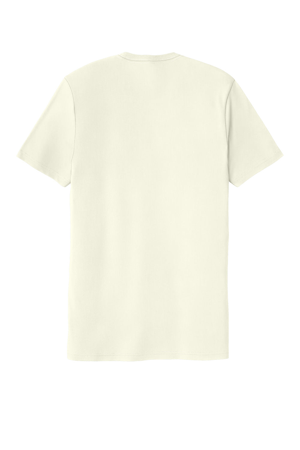 Allmade AL2100 Mens Organic Short Sleeve Crewneck T-Shirt White Sand Flat Back