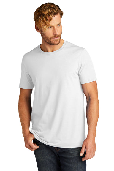 Allmade AL2100 Mens Organic Short Sleeve Crewneck T-Shirt Bright White Model Front