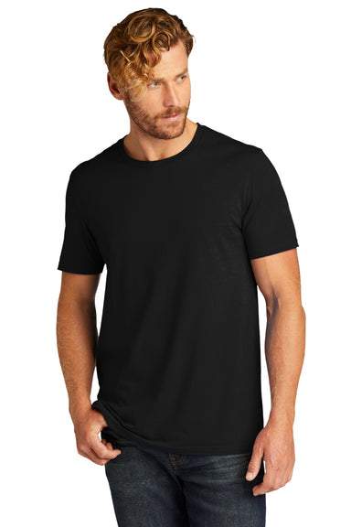 Allmade AL2100 Mens Organic Short Sleeve Crewneck T-Shirt Deep Black Model Front