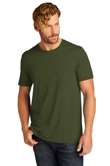 Allmade AL2100 Mens Organic Short Sleeve Crewneck T-Shirt Herb Green Model Front