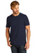 Allmade AL2100 Mens Organic Short Sleeve Crewneck T-Shirt Night Sky Navy Blue Model Front